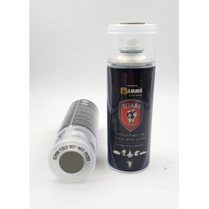 TITANS HOBBY: German Field Grey Opaco (100%=Ammo of Mig color F512) - 400ml Spray per plastica, mettalo e resina