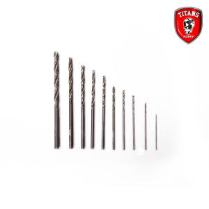TITANS HOBBY: Set #3 of 10 modelling drill bits (mm.0,5-0,8-1,0-1,2-1,5-1,8-2,0-2,3-2,6-3,0)