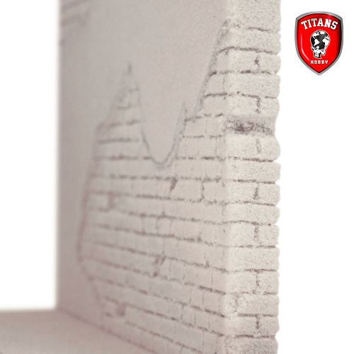 TITANS HOBBY: "The Wall" - special high density foam, thickness 5 mm. - sheet 35x25 cm