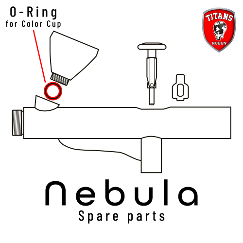 TITANS HOBBY: part 6. O-Ring for Color Cup for NEBULA Airbrush