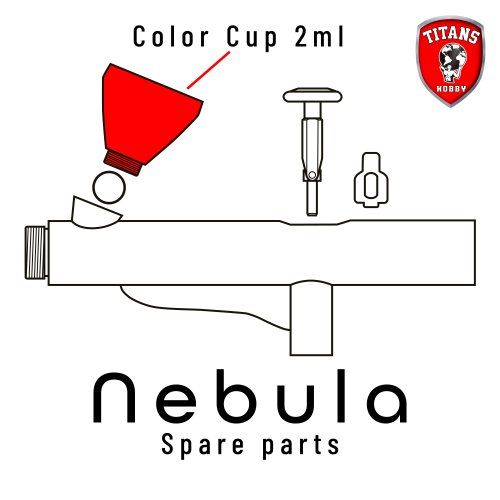 TITANS HOBBY: part 7. Color Cup 2ml for NEBULA Airbrush