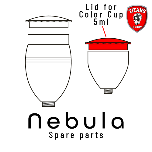 TITANS HOBBY: part 10. Lid for Color Cup 5ml for NEBULA Airbrush