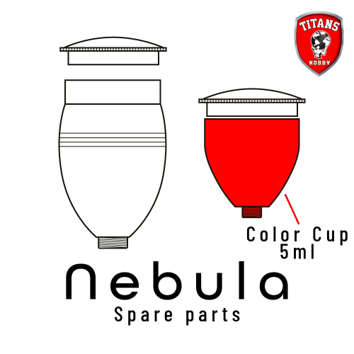 TITANS HOBBY: part 29. Color Cup 5ml for NEBULA Airbrush