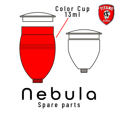 TITANS HOBBY: part 31. Color Cup 13ml for NEBULA Airbrush