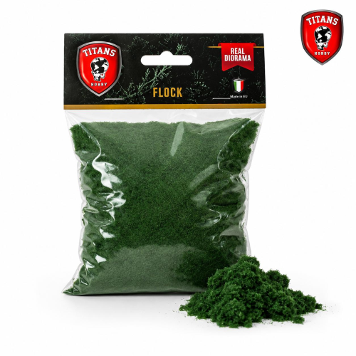 TITANS HOBBY: Flock Lenght 2mm gr.50 - Forest Green