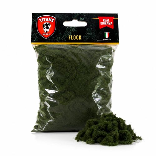 TITANS HOBBY: Flock Lenght 4,5mm gr.50 - Dark  Green