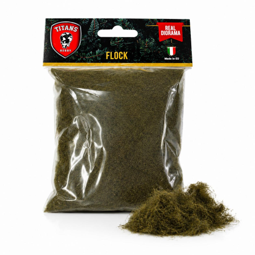 TITANS HOBBY: Flock Lenght 6mm gr.30 - Olive Green