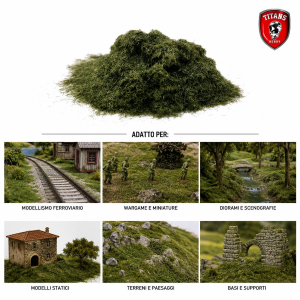 TITANS HOBBY: Flock Lenght 1mm gr.30 - Spruce Needles