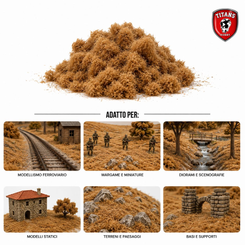TITANS HOBBY: Flock Lenght 4,5mm gr.50 - Beige