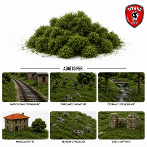 TITANS HOBBY: Flock Lenght 6mm gr.30 - Forest Green