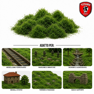 TITANS HOBBY: Flock Lenght 12mm gr.30 - Grass Green