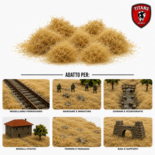 TITANS HOBBY: Flock Lenght 12mm gr.30 - Beige