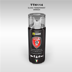 TITANS HOBBY: VERNICE TRASPARENTE LUCIDA - 400ml Spray per plastica, metallo e resina