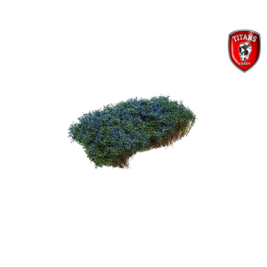 TITANS HOBBY: Shrubbery cm.15x15 Lenght 15mm - Blooming Blue