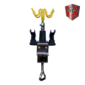 TITANS HOBBY: Airbrush Holder for 4 airbrushes with clamp and bracket for air regulator